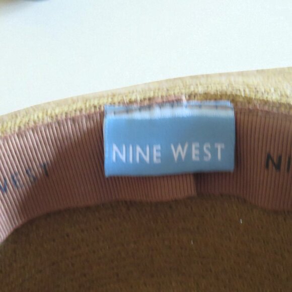 Nine West - Summer Hat with Brown Trim & Rolled Brim, EUC - Picture 12 of 13